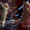 Slave I and Boba Fett in the "Star Wars: The Force...